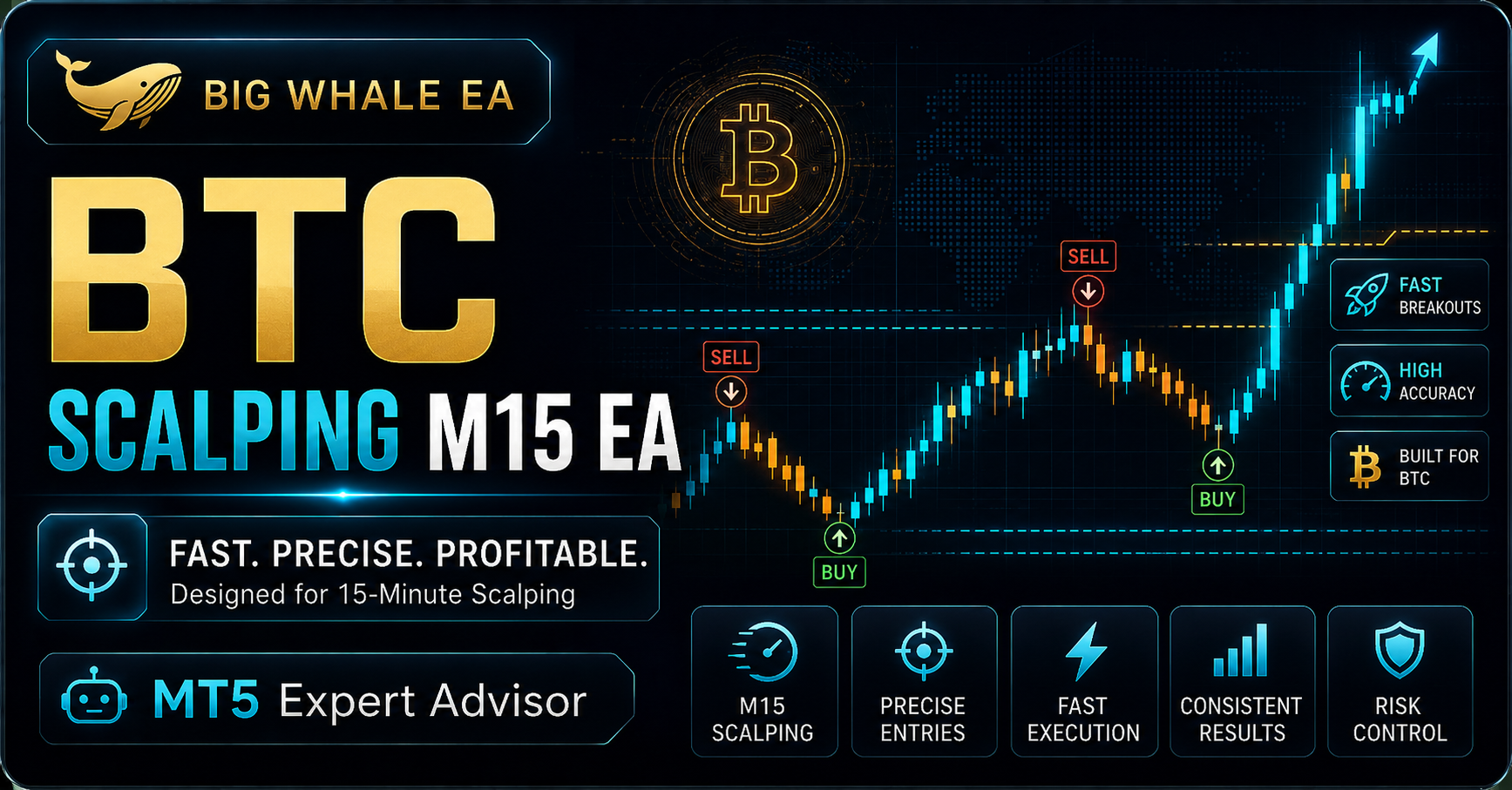 Big Whale BTC Scalping M15 EA